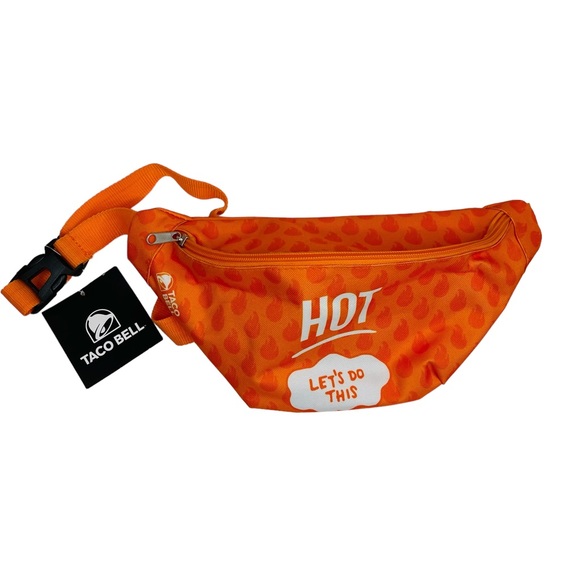 Taco Bell Bags Taco Bell Hot Sauce Flame Lets Do This Waist Fanny Fannie Pack Bum Bag Nwt